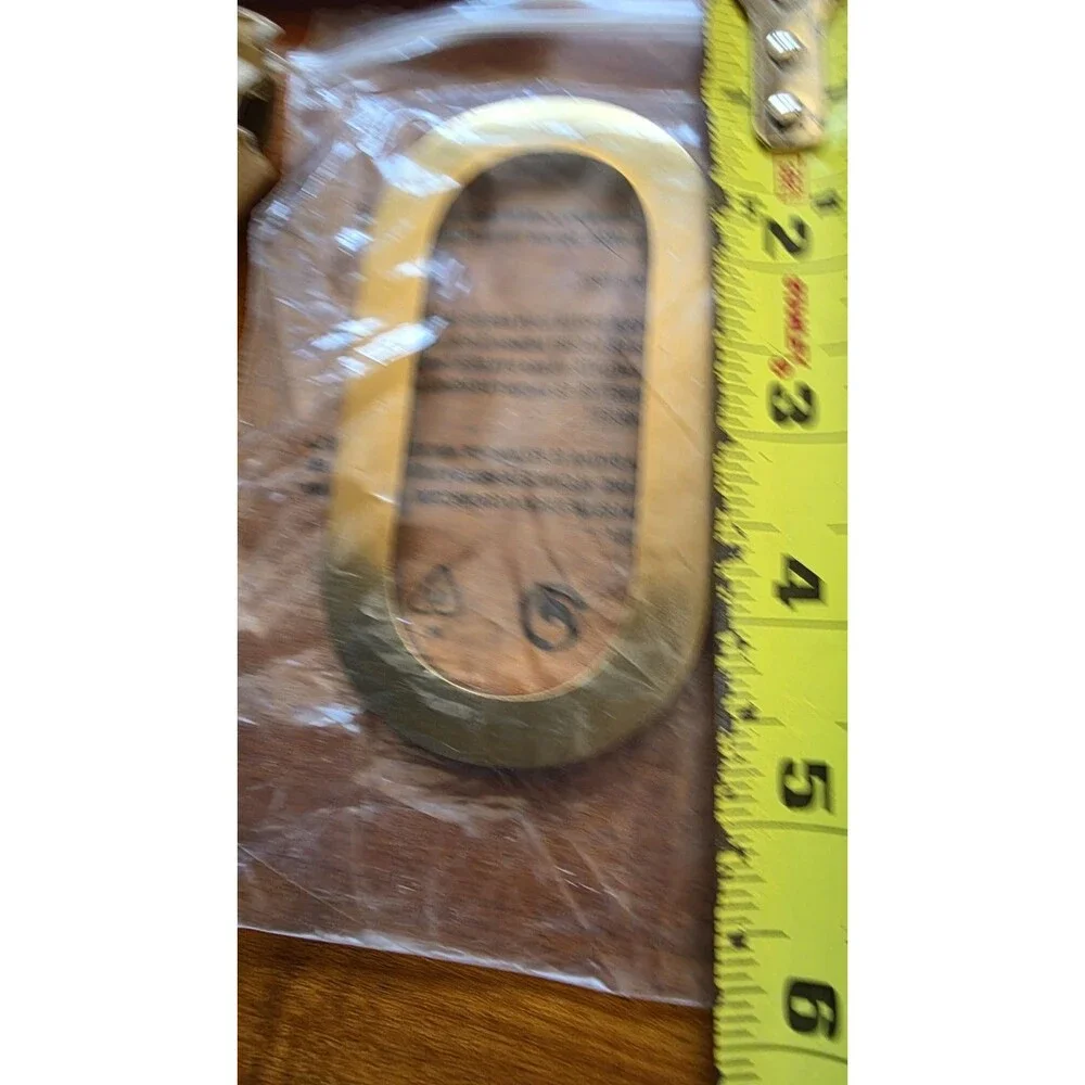 West Elm Essex House Number 0 Antique Brass New in Box 4